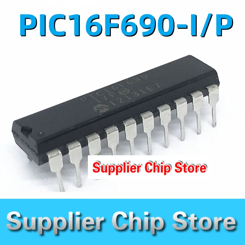 PIC16F690 PIC16F690-I/P in-line, KRITIMO-20 mikrovaldiklis chip naujoje vietoje - 0