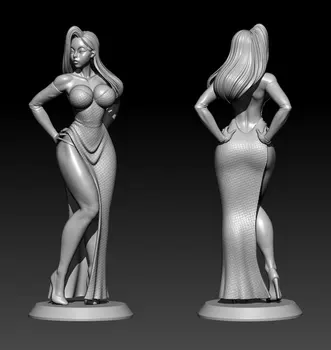 1/18 100mm 1/24 75mm Derva Modelis Paveikslas Modelis Animacinių filmų Mergina Unpainted Skulptūros Figūra Ne Spalva RW-1011