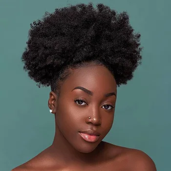 10 Colių 100g Didelis Sintetinių Raišteliu Chignon Plaukų Bun Afro Toupee Įrašą-Plaukų Gabalus Reikmenys, Plaukų priauginimas Moterims