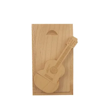 (10 nemokamai LOGOTIPĄ ) logo individualų medinė gitara pendrive gitaros, usb 2.0 flash drive, memory Stick 4GB 8G 16GB 32GB 64GB
