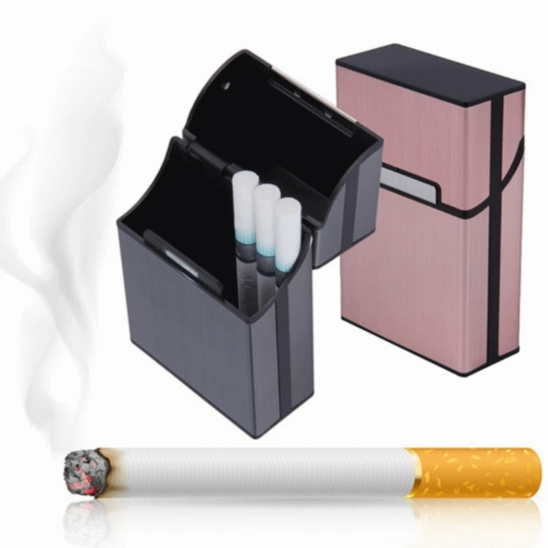 1PC Candy Spalva Cigarečių Atveju Mados Aliuminio 20 VNT. Cigarečių Talpa Cigarečių Atveju, Magnetinė Sklendė, Tabako Dėžutė Moterys Vyrai - 0
