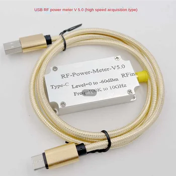 100K Iki 10GHZ USB RF Galios Matuoklis V5 USB Ryšio Duomenų Eksporto Galios Detektorius Amplitudės Matavimo Programinė įranga Kumpis Radijo