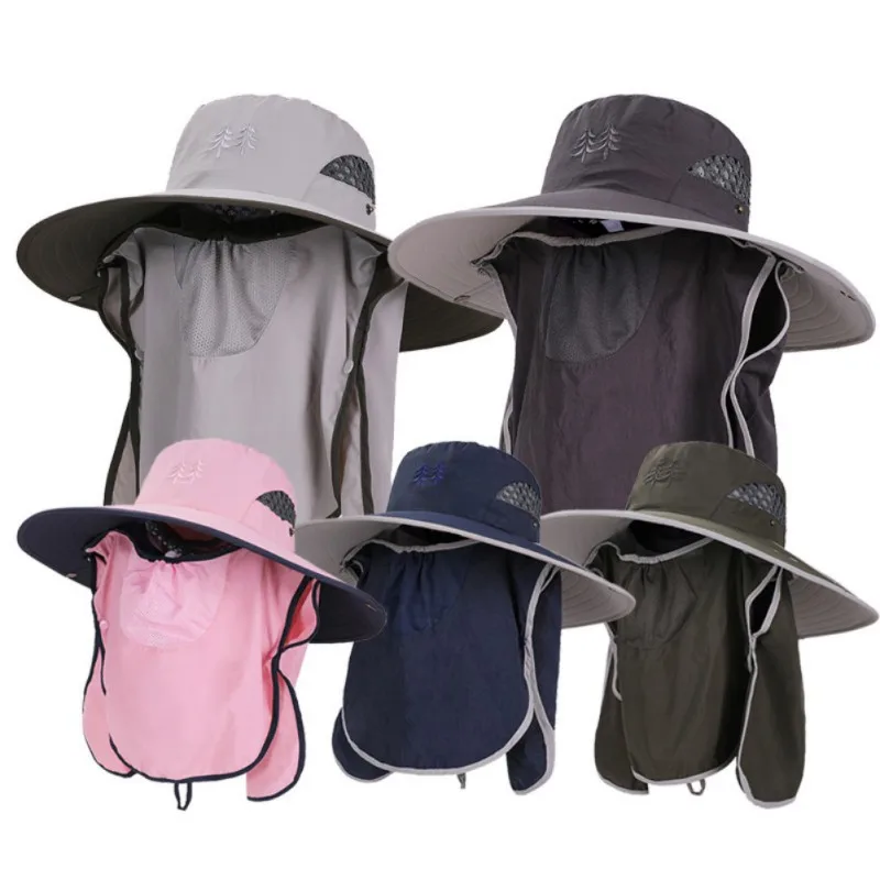 Apsaugos nuo saulės Quick Dry Anti-UV Pėsčiųjų Skrybėlę Jojimo Bžūp Žvejybos Hat Saulės Skydelis - 3