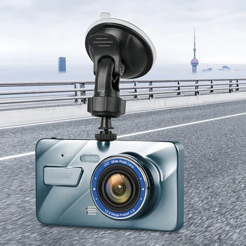 1080P Automobilių Vaizdo įrašymo 4Inch Touch Screen Automobilinis HD vaizdo Kamera Auto Duomenis įrašantis Dual Lens Naktinio Matymo Transporto priemonės Elektroninių Dalių
