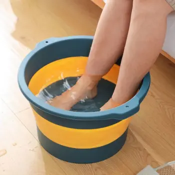 10L Sulankstomas Footbath Baseino Nešiojamų Vonia Putų Pėdų Mirkymas Kibirą Masažas Kibirą Išardomi Sulankstomas Kibiras vonios kambarys
