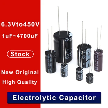 10VNT Higt kokybės 400V22UF 13*21mm 22UF 400V 13*21 Elektrolitinius kondensatorius