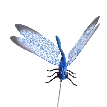 10vnt Dirbtinis Dragonfly Drugelių Sodas Apdailos Lauko 3D Modeliavimas Dragonfly Statymų Kieme Augalų, Vejos Dekoro Stick