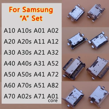 10vnt USB Jungtis Įkrovimo lizdas Samsung Galaxy A10 A20 A30 A50 A70 A51 A21s A01 A11 A21 A31 A30s A50s A20s A10S A12