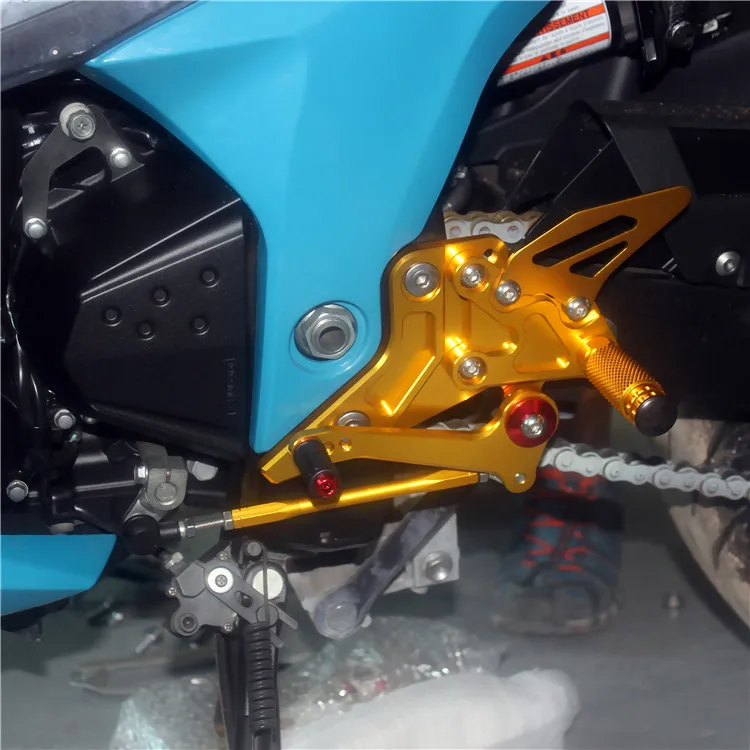 Visą Rev Lenktynių CNC Motociklo Reguliuojama Galinė Rinkiniai Su Footpegs 2013 m. 2014 m. 2015 m. 2016 m. KAWASAKI Z800 Rearsets - 0