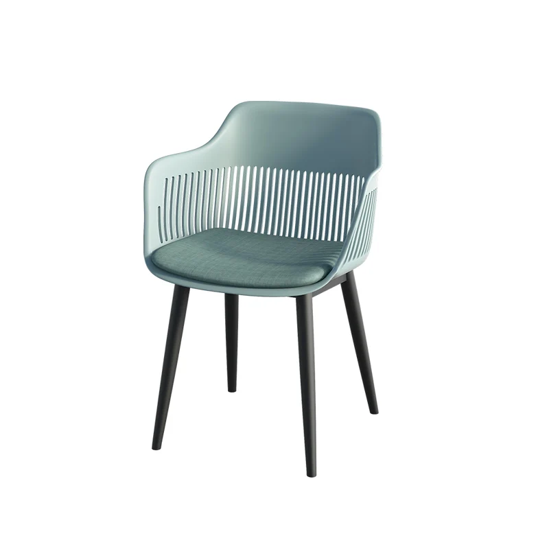 Šiaurės Plastiko Valgomojo Kėdės Pagalvėlė Rankos Aukštas, Modernus, Ergonomiškas Biuro Odos Kambarį Kėdės Silla Comedor Baldai - 5