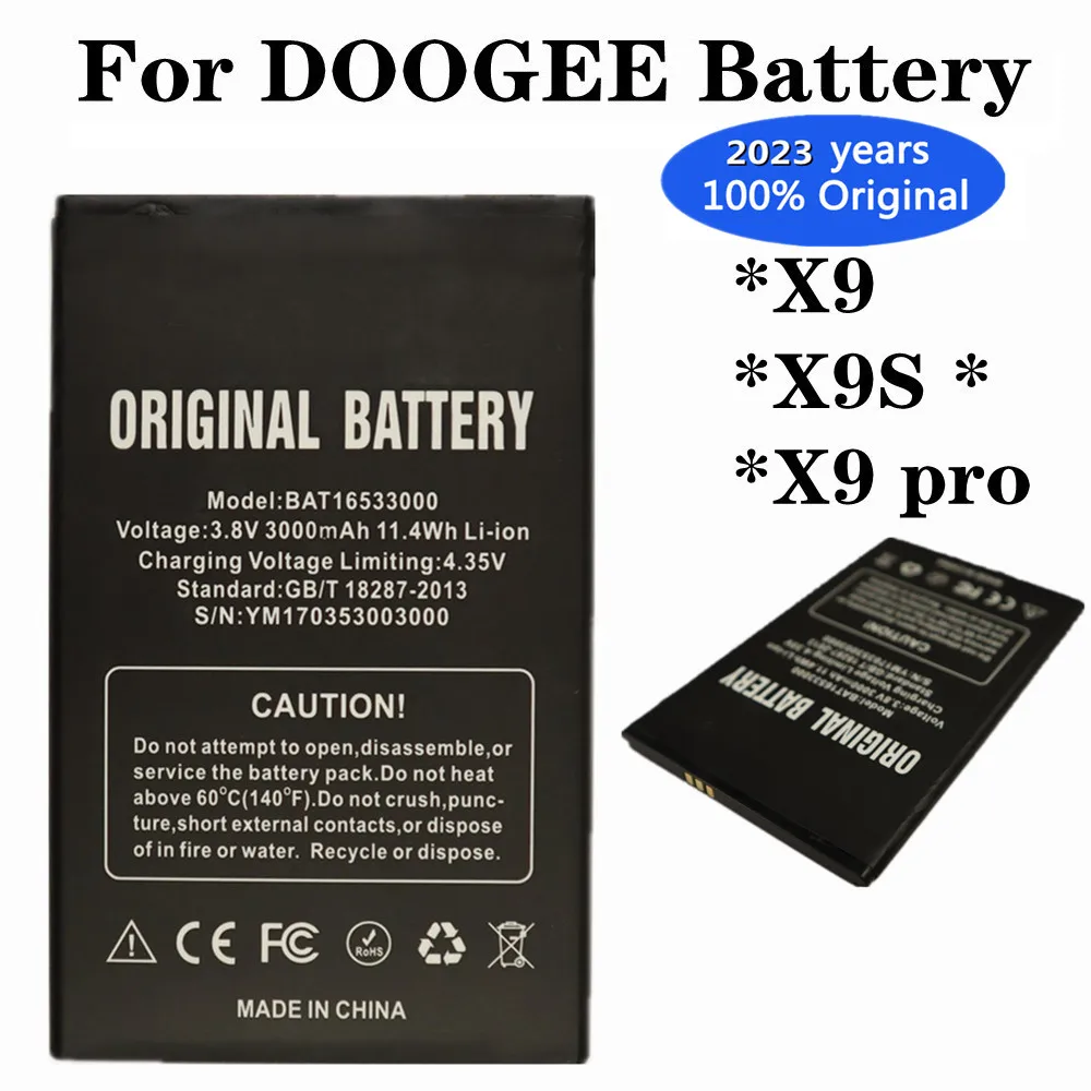 2023 Metų 3000mAh BAT16533000 Originalios Baterijos DOOGEE X9 / X9S X9 S / X9 pro X9pro 5.5 colių Mobiliojo Telefono Baterijų Bateria - 0