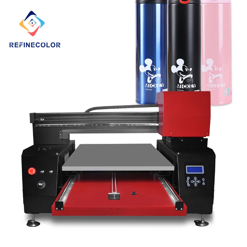 Refinecolor Gamyklos Kainų Aukštos Kokybės 6090 Uv Spausdinimo Digital 3D Iškilumo Keraminių Plytelių, Stiklo Spausdintuvo Uv Spausdinimo Mašina Puodelis - 1