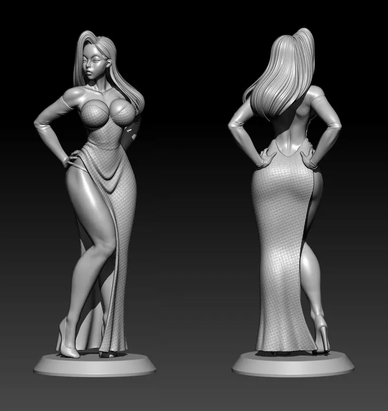 1/18 100mm 1/24 75mm Derva Modelis Paveikslas Modelis Animacinių filmų Mergina Unpainted Skulptūros Figūra Ne Spalva RW-1011 - 0