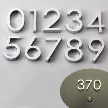 1pc 3D Durų Skaičius Apnašas Namas Stalčių Ženklas Apkalos Vartų Skaitmenys nuo 0 iki 9, Plastikiniai Skaičius Žymeklį Viešbutis Namų Lipdukas Adresas Durų Etiketės