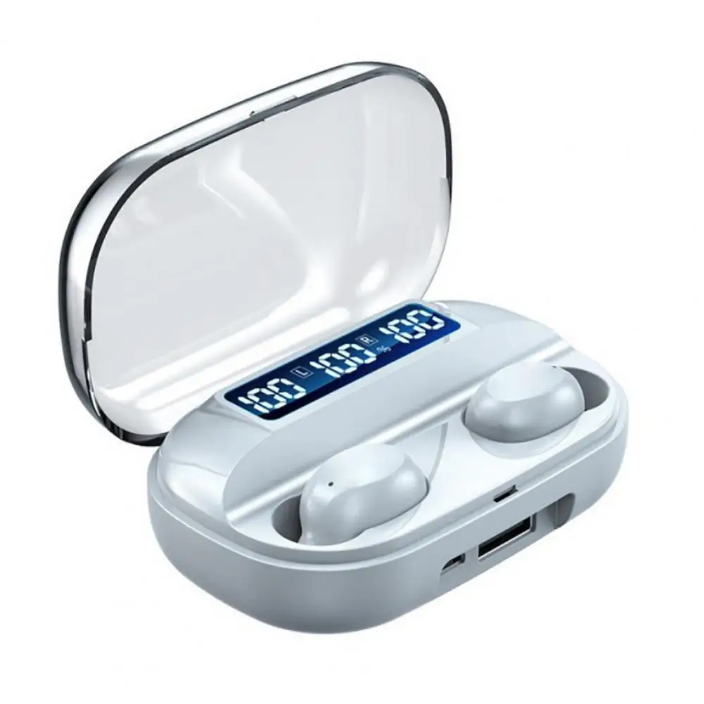 Belaidžių Ausinių High Fidelity Pažangi Triukšmo Panaikinimo Skaitmeninis Ekranas Bluetooth 5.2 In-ear Sporto Ausinės Veikia - 0