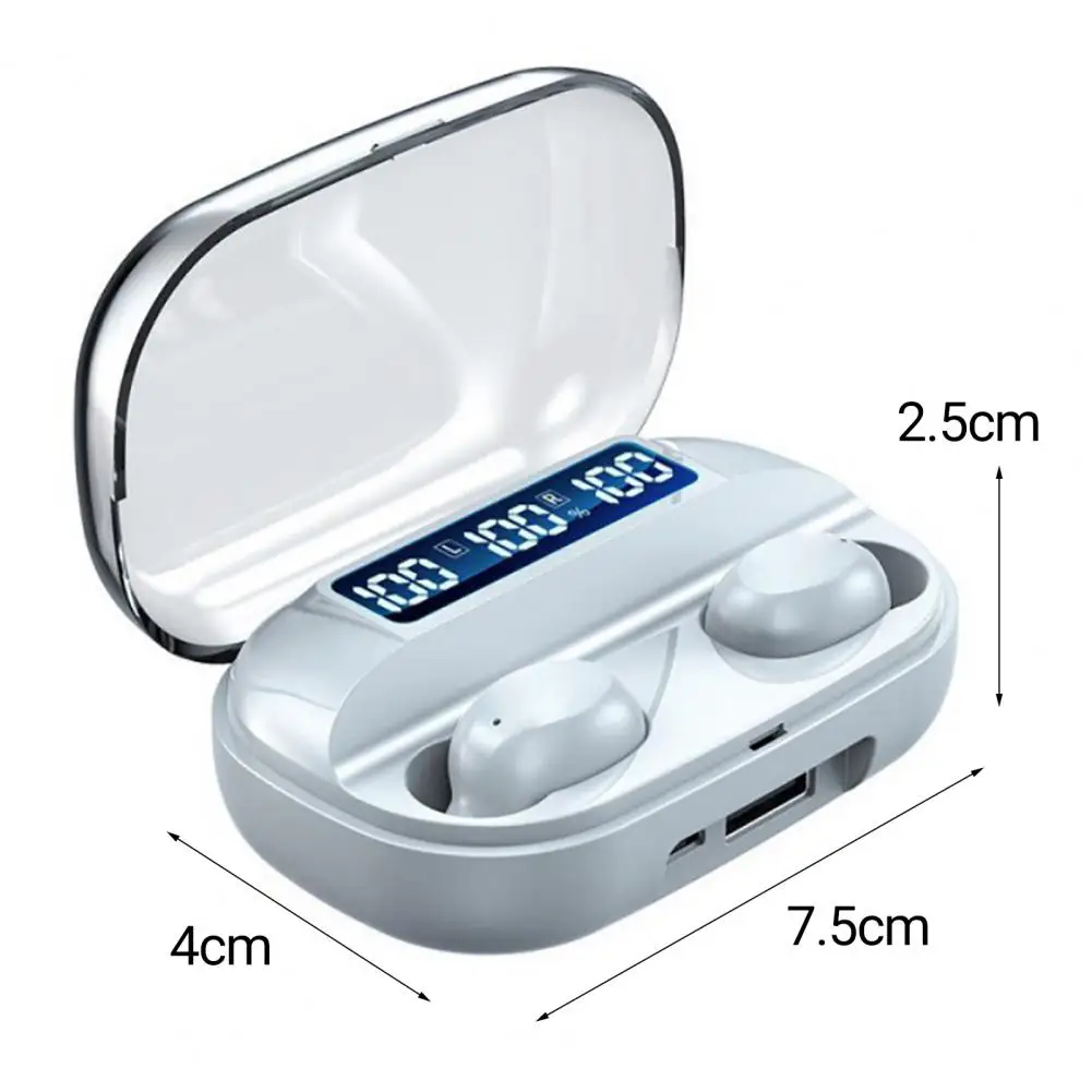Belaidžių Ausinių High Fidelity Pažangi Triukšmo Panaikinimo Skaitmeninis Ekranas Bluetooth 5.2 In-ear Sporto Ausinės Veikia - 5