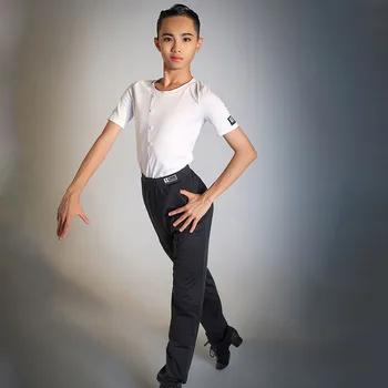 2021 Naujų Vaikai Berniukas lotynų Šokių Viršūnės ir Kelnės Nustatyti Vyrų lotynų Šokių Pants Chacha Jive Moderni Dancewear Kostiumas HN8016