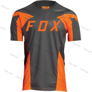 2023 Vyrų Kalnų Megztiniai Fox taurės Kalnų Dviračių MTB Marškinėliai Offroad DH Motociklo Jersey Motokroso Sportwear Drabužių Nuoma