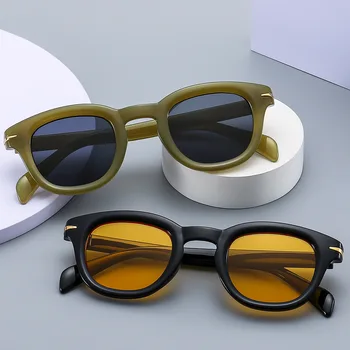 2023 naujas mažas rėmo ovalo formos moteriški akiniai nuo saulės metalo reikmenys, lauko apsaugos nuo saulės, akiniai nuo saulės mados šalis akiniai