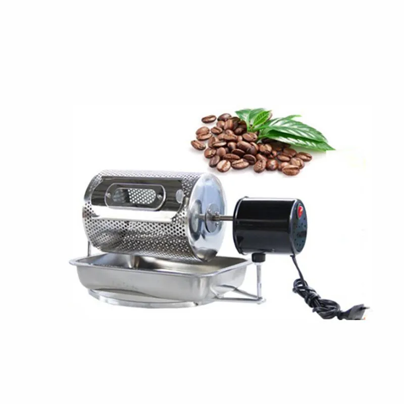 Kavos Pupelių Skrudinimo Mašina, Namų Apyvokos Mini Nerūdijančio Plieno Elektrinis Būgno Sukimosi Kavos Šašlykinė - 3