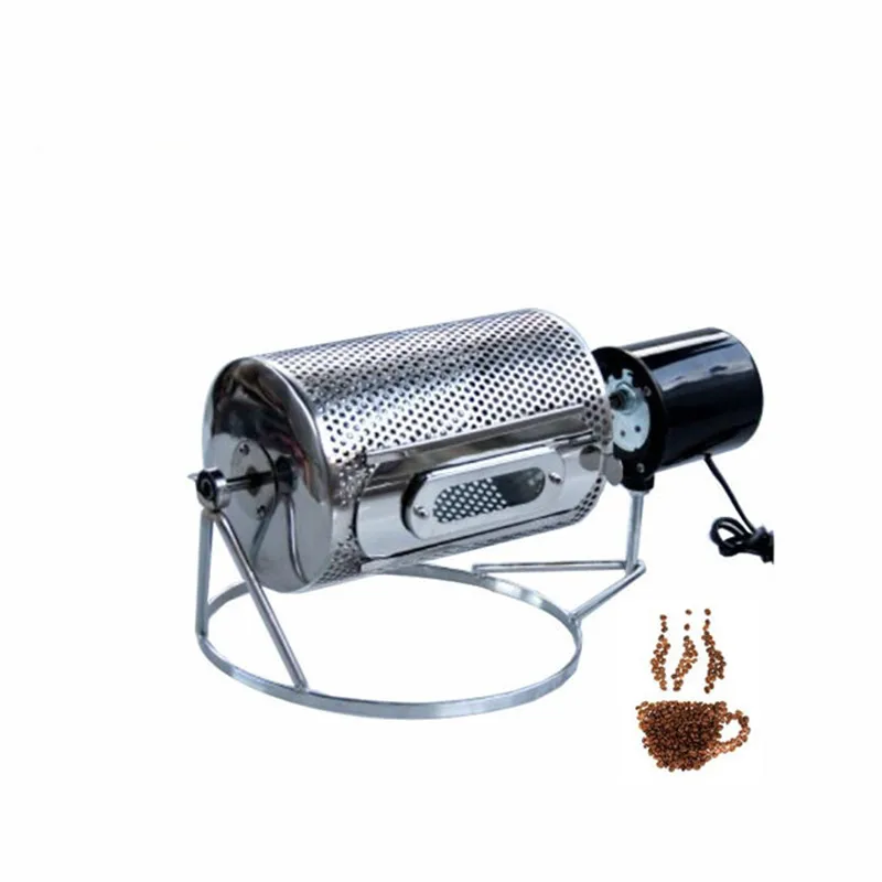 Kavos Pupelių Skrudinimo Mašina, Namų Apyvokos Mini Nerūdijančio Plieno Elektrinis Būgno Sukimosi Kavos Šašlykinė - 5