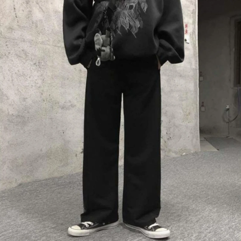 Atsitiktinis Gatvės Hip-hop Pločio Kojų Kelnės Harajuku Kelnės Moterims korėjos Stiliaus Asmenybė Visas rungtynes, Sweatpants штаны des pantalons - 1