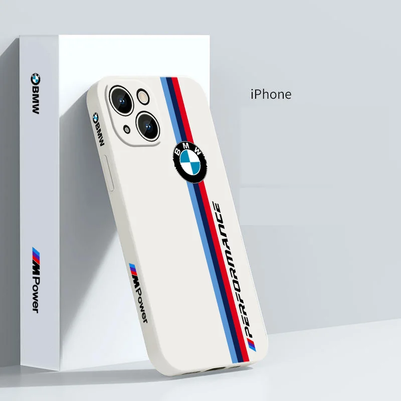 BMW-Sporto Drift Telefono dėklas Skirtas Apple iPhone 14 13 12 mini Pro 11 8 7 6S 6 Plius XR XS X Max Skysčio Kairėje Virvę Dangtis - 2