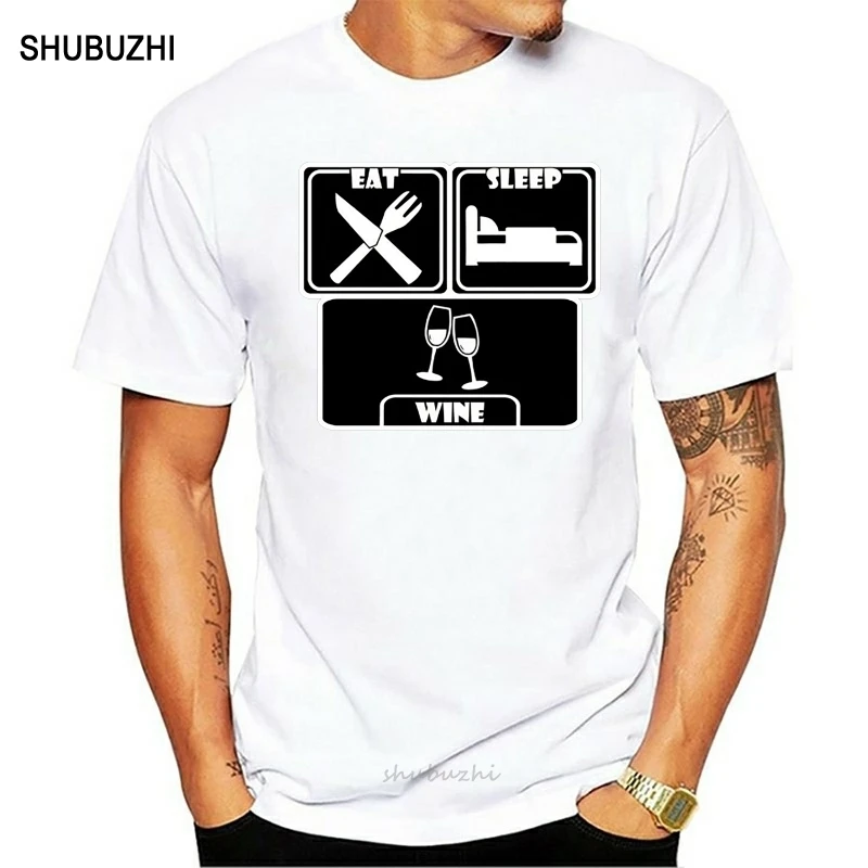 shubuzhi Naujas 100% Medvilnės Marškinėliai Vyrams Vyrų T-Shirt Vyrai Miego. Vyno. Premium ringspun Vyrai T-shirt marškinėliai - 0
