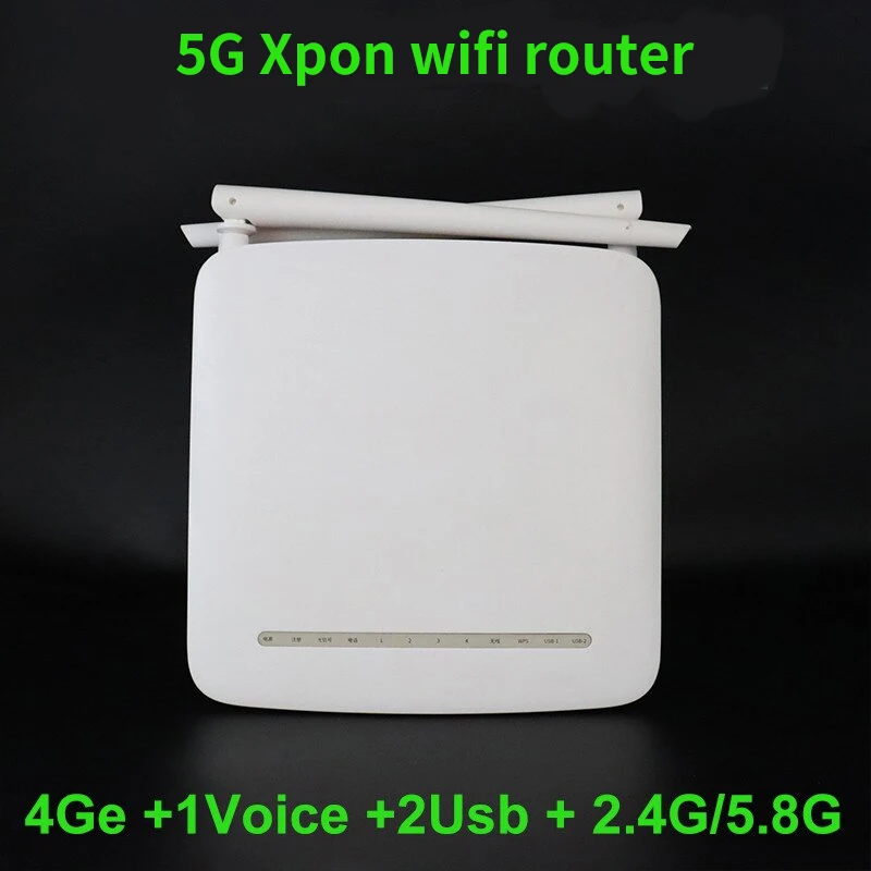 30pcs F670L Xpon ONU 5G Dual Band 4GE+1TEL+2USB Gpon/Epon ONT Xpon Wifi ac 5g Maršrutizatorius FTTH Pluošto Modelis Be Maitinimo Freeshipping - 0