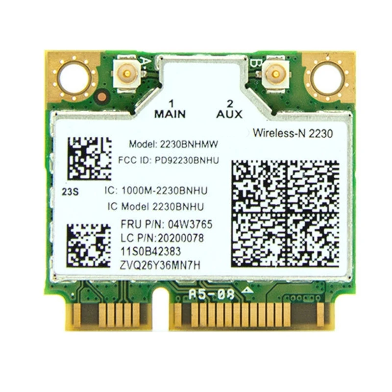 Mini PCIe Nešiojamas Adapteris 2230 2230BNHMW Belaidžio Wifi Kortelės BT4.0 04W3765 lenovo Y400 Y500 Y410P E431 E430 E530 - 1