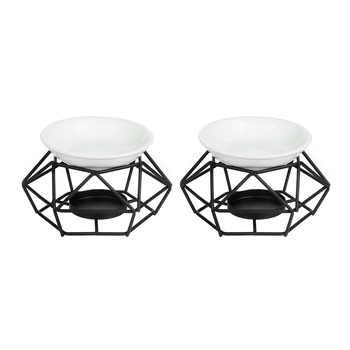 2X Subtilus, Romantiškas Keramikos Tealight Žvakių Laikiklis Naftos Degiklis Aromato Difuzorius Krosnis Namų Puošybai Stilingas Dizainas