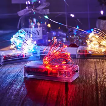3/5M LED Styginių Šviesos Varinės Vielos Pasakų Girliandą Namuose Kalėdų Eglutė Vestuvių Užuolaidų Šalis Dekoro Atostogų Apšvietimas
