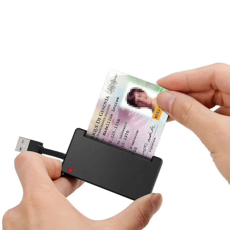 USB Smart Card Reader Atminties IC ID Banko Kortele EMV Elektroninių DNIE SIM Cloner Jungties Adapteris, skirtas PC Apskaičiuoti - 1