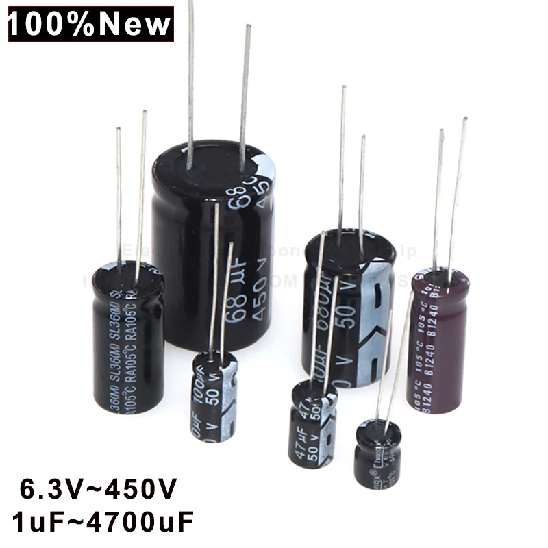10VNT Higt kokybės 400V22UF 13*21mm 22UF 400V 13*21 Elektrolitinius kondensatorius - 1