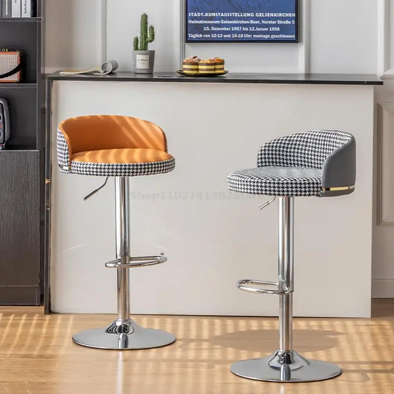 Dizaineris Counter Kėdės, Virtuvės Odos sudaro Kėdės, Virtuvės Metalo Counter Aukščio Baro Kėdės Cadeiras De Baldų komplektus YYY20XP - 0