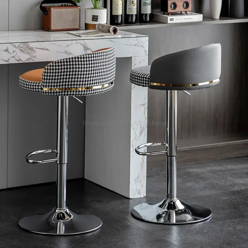 Dizaineris Counter Kėdės, Virtuvės Odos sudaro Kėdės, Virtuvės Metalo Counter Aukščio Baro Kėdės Cadeiras De Baldų komplektus YYY20XP - 2