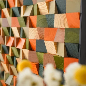 3D Menas, Sienų Dekoras Mozaikos Plytelių, Medienos Akustinės Difuzorius Namų Biuro Salonas Medinių Sienų Lipduko įrašų Studijos Sienų Dekoras