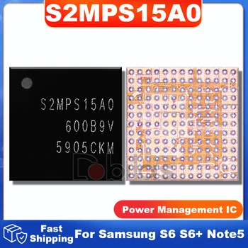 3Pcs S2MPS15A0 S2MPS15 S2MPS15AO Samsung S6 S6+ Note5 G920F G925F Galia IC BGA Maitinimo Chip Integriniai Grandynai Lustų rinkinys