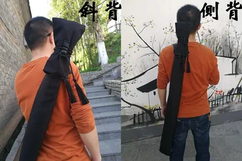 3colors kung fu kovos menų kariai peiliai krepšiai Bambuko katana kardai maišelį Japonų peilis, kardas krepšys