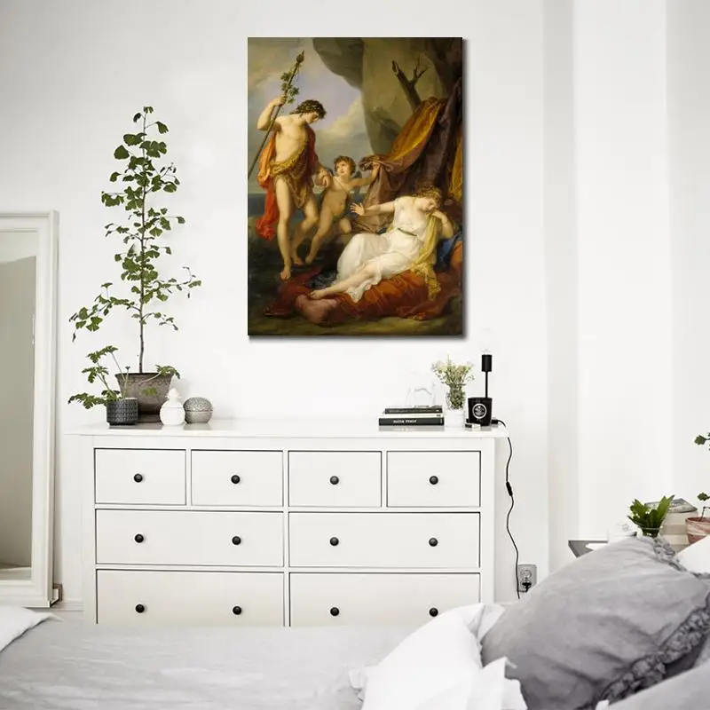 sienos menas šiuolaikinių Įžymybių dizaineris Angelica Kauffman Paveikslai Rankų dažytos Aukštos kokybės - 3
