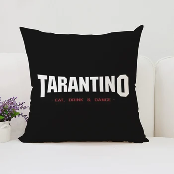 40x40pillowcase T-Tarantino dvipusių spausdintų namų sofos apdailos Lovoje miega užvalkalas trumpas pliušinis pagalvėlė padengti ventiliatorius dovana