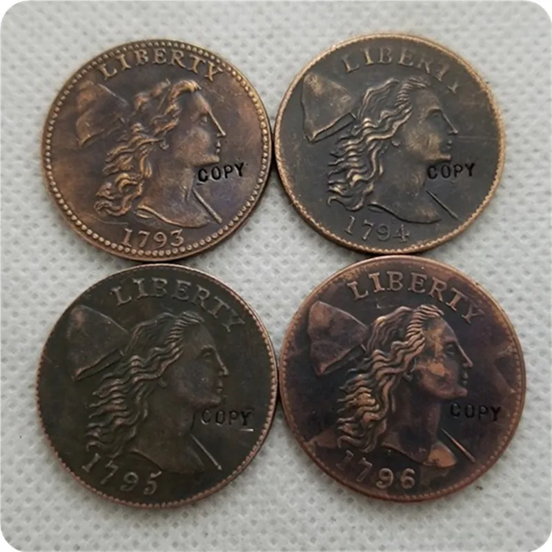 1793,1794,1795,1796 LAISVĖS BŽŪP Didelis Centų Monetos KOPIJA progines monetas-monetos replika medalis monetų kolekcionieriams - 0