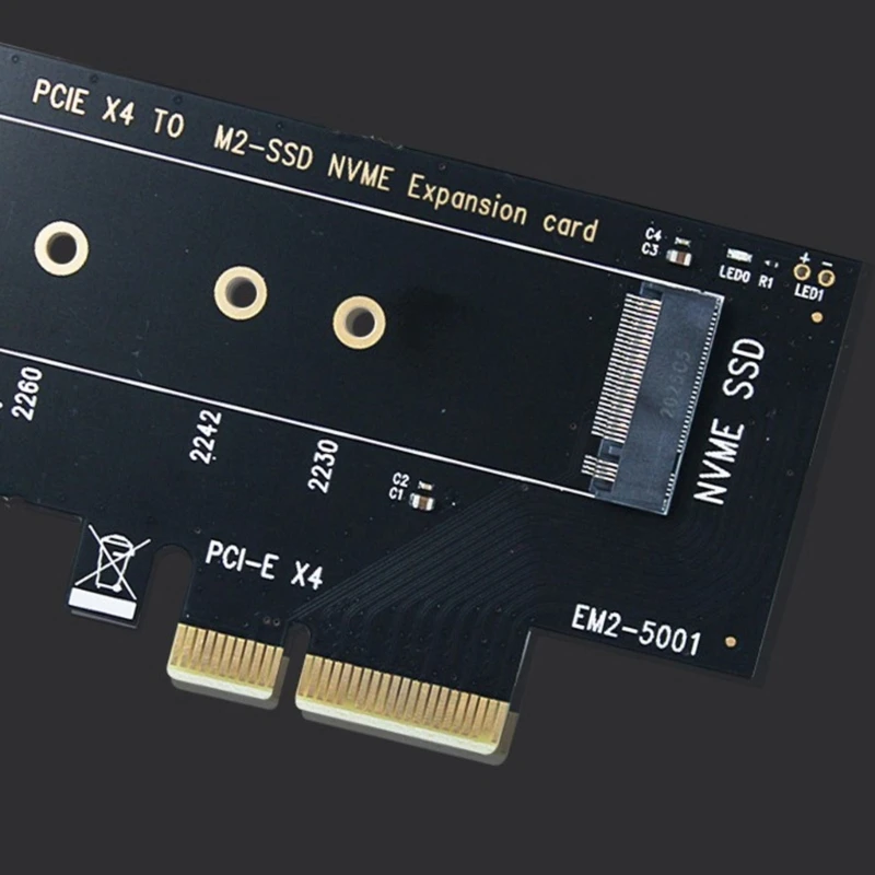.2 NVMe SSD į PCIE 3.0 X4 Adapterio plokštę .2 Sąsajos Keitiklis Paramos PCI 3.0 2230 2242 2260 2280 - 5