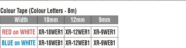 Nemokamas pristatymas 1Pcs Aukštos kokybės suderinama etikečių spausdintuvas juosta 12mm black on blue XR-12BU1 suderinama EZ-etikečių spausdintuvas - 5