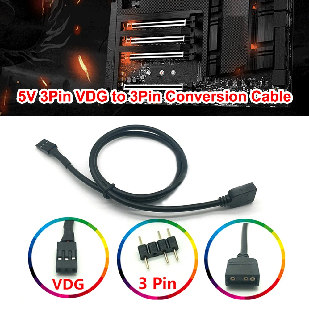 RGB 5V VDG 3Pin Konversijos Lin Plokštė SYNC Antraštės už Gigabyte Priedai - 3