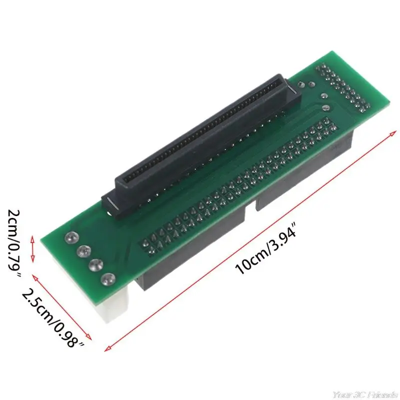 Micro SATA Kabeliai SCSI SCA 80-Pin 50-Pin Female Ultra SCSI II/III LPD-SE Adapteriu SCSI 80pin-50pin Kortelės O15 21 Dropshipping - 5