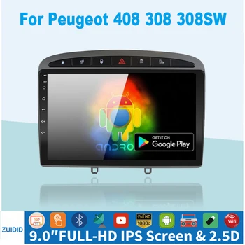 4G+64G Android 10.1 Automobilio Radijo, GPS Multimedijos Grotuvo Peugeot 408 Už Peugeot 308 308SW 2din Carplay 