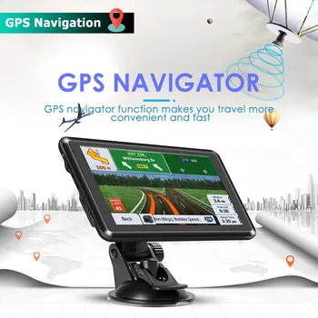 5 Colių GPS Navigatorius Naujausią Žemėlapį Didelės raiškos Jutiklinis Ekranas Navigaciją Daugiakalbių Balsu Greitis Įspėja Automobilių Navigatorius