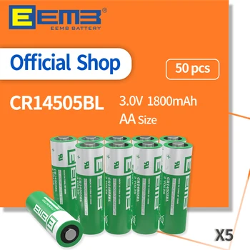 50PCS EEMB 3V AA Dydžio Ličio Baterija 1800mAh CR14505BL neįkraunamų Baterijų Saugumo Fotoaparatai Skaitmeninis Termometras Matuoklis