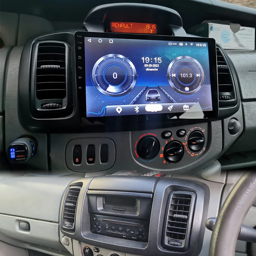 128 GB ROM Android 13 Radijo Renault Trafic 2003 M. 2009 M. Opel Vivaro 2007 GPS, Jutiklinis Ekranas, Stereo Automobilio Multimedijos Vaizdo Grotuvas - 0